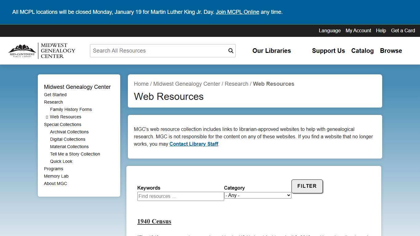 Web Resources | Mid-Continent Public Library