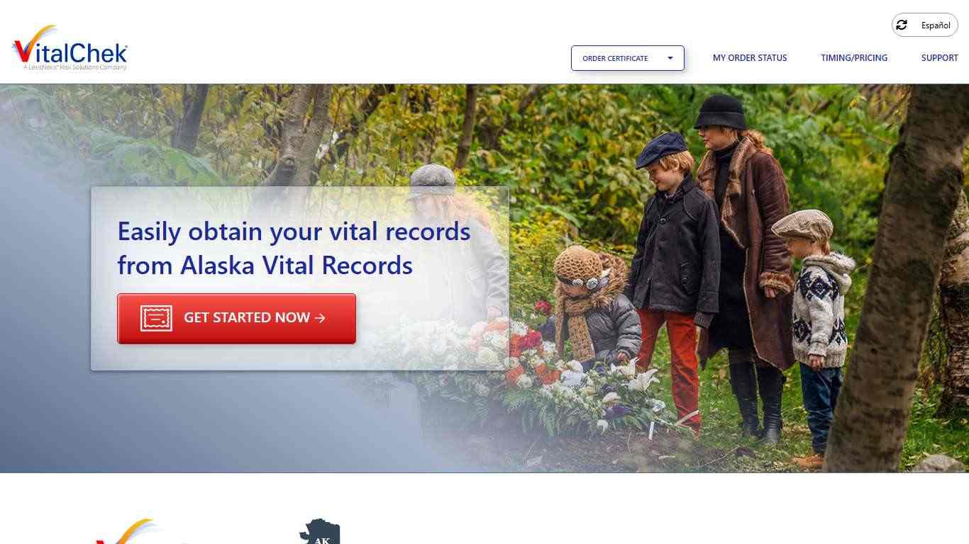 Alaska Vital Records (AK) | Order Certificates - VitalChek
